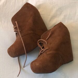 Soda Brown Ankle Booties
